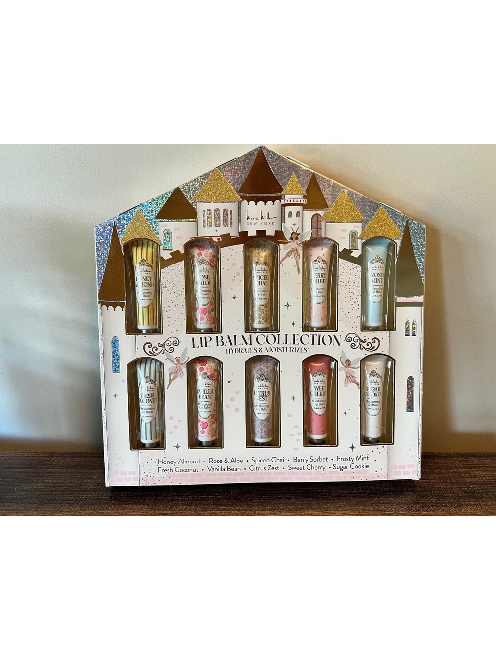 New Nicole Millers 10 Hydrating Moisturizing Lip Balm’s  Christmas Gift Set